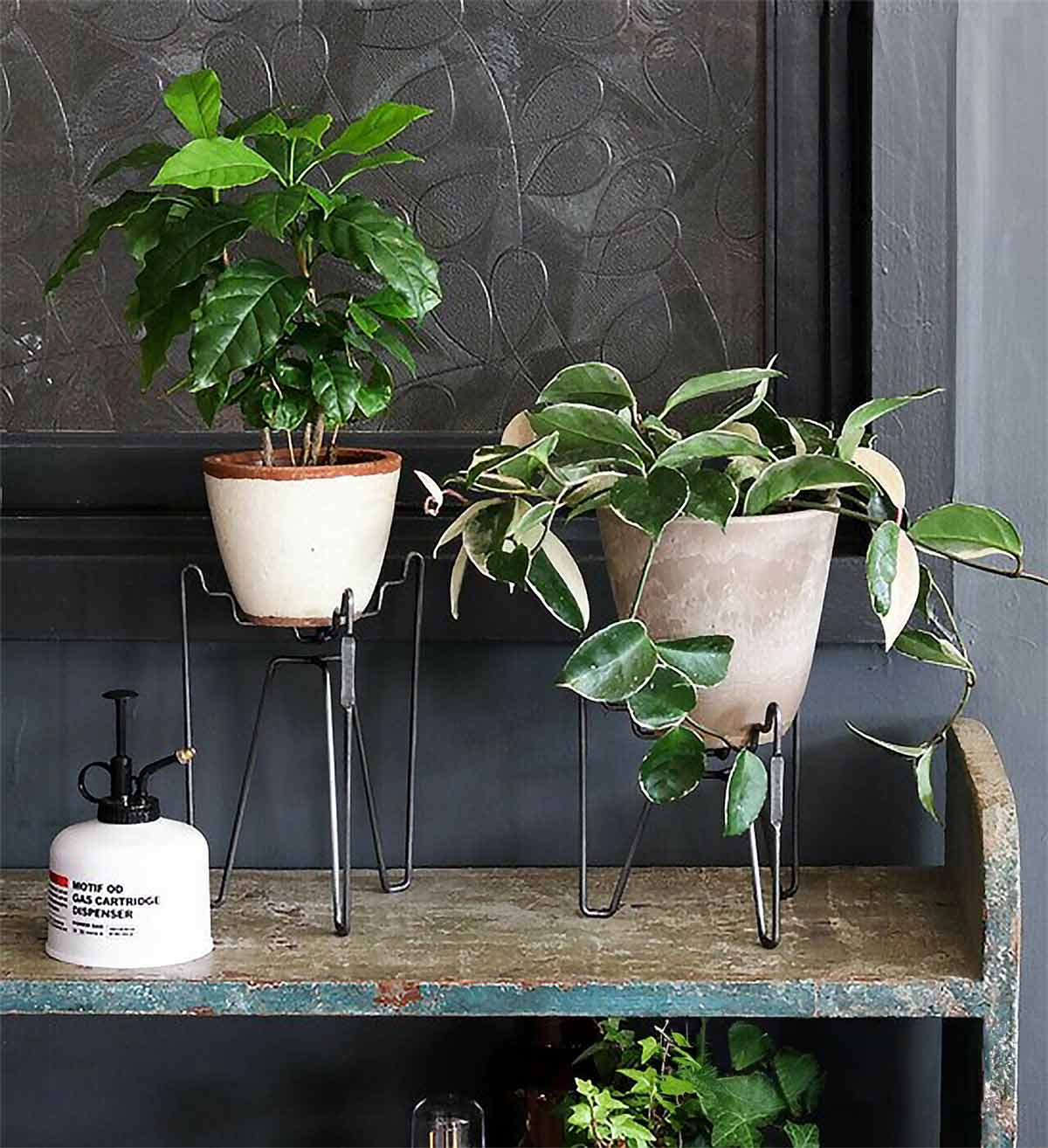 ポットスタンド アイアン おしゃれ 鉢置き台 室内 観葉植物 プラントスタンド 北欧 フラワースタンド コンパクト