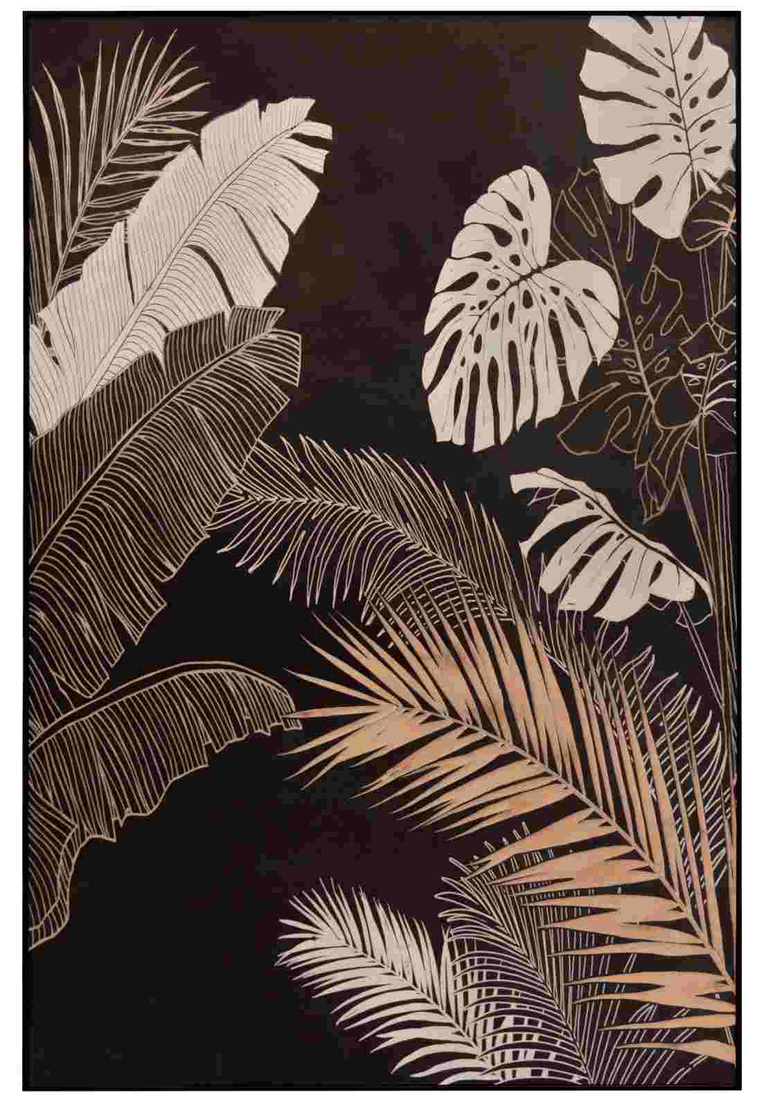 アートポスター アートパネル ヤシ オーガスタ ストレチア 黒 ブラック 自然画 観葉植物 おしゃれ 北欧 リビング 玄関